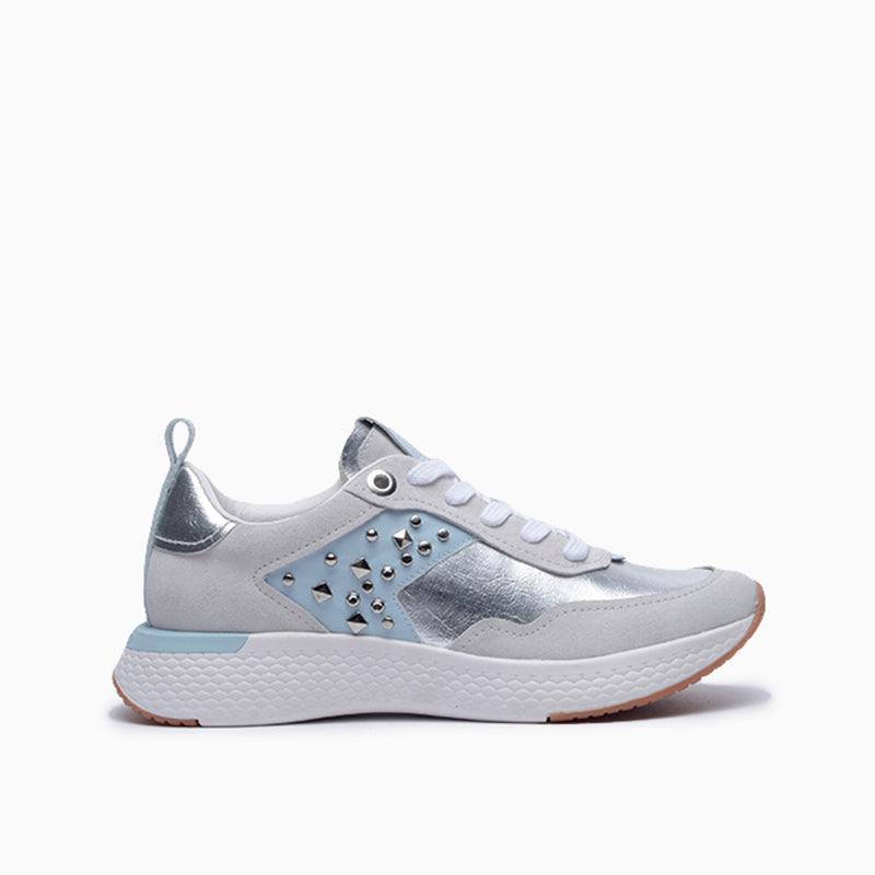 Zapatillas plateado Calby